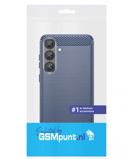 Samsung Galaxy S25 Plus Hoesje Geborsteld TPU Flexibele Back Cover Blauw afbeelding 8