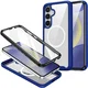 Samsung Galaxy S25 Plus Hoesje Full Protect 360° Cover met MagSafe / Qi2 Blauw