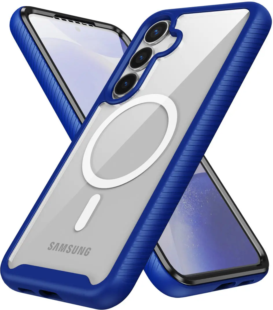 Samsung Galaxy S25 Plus Hoesje Full Protect 360° Cover met MagSafe / Qi2 Blauw afbeelding 3