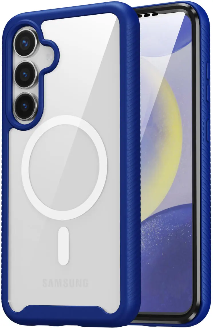 Samsung Galaxy S25 Plus Hoesje Full Protect 360° Cover met MagSafe / Qi2 Blauw afbeelding 5