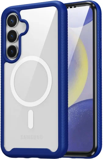 Samsung Galaxy S25 Plus Hoesje Full Protect 360° Cover met MagSafe / Qi2 Blauw afbeelding 5