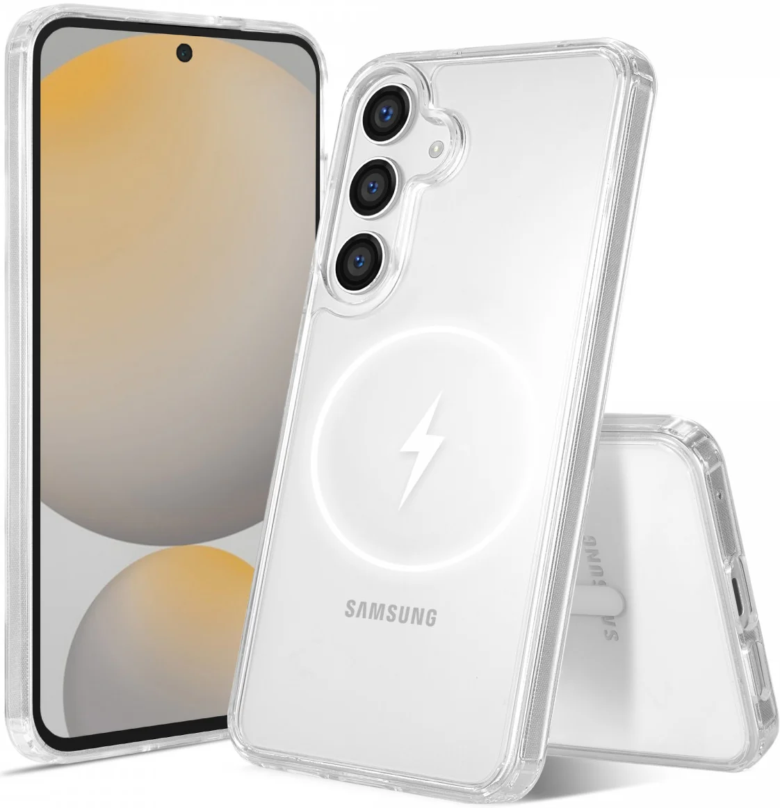 Samsung Galaxy S25 Plus Hoesje Hard Back Cover met MagSafe / Qi2 Transparant afbeelding 8