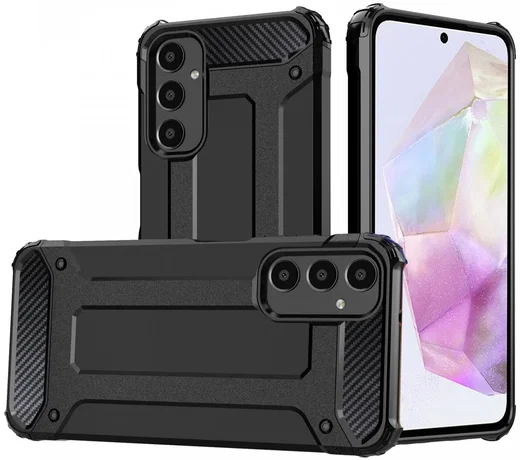 Samsung Galaxy S25 Plus Hoesje Shock Proof Hybride Back Cover Zwart afbeelding 1