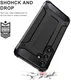Samsung Galaxy S25 Plus Hoesje Shock Proof Hybride Back Cover Zwart afbeelding 2