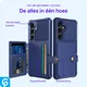 Samsung Galaxy S25 Plus Hoesje 3-in-1 Pasjes Portemonnee Back Cover Blauw afbeelding 8