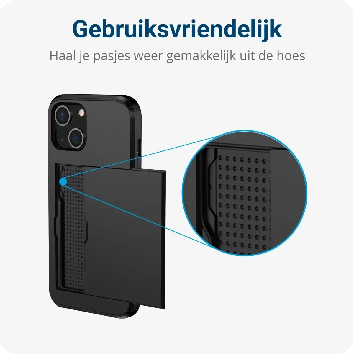 Samsung Galaxy S25 Plus Hoesje met Slider Kaarthouder Back Cover Zwart afbeelding 9