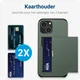 Samsung Galaxy S25 Plus Hoesje met Slider Kaarthouder Back Cover Groen afbeelding 2