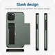 Samsung Galaxy S25 Plus Hoesje met Slider Kaarthouder Back Cover Groen afbeelding 4