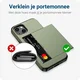 Samsung Galaxy S25 Plus Hoesje met Slider Kaarthouder Back Cover Groen afbeelding 7