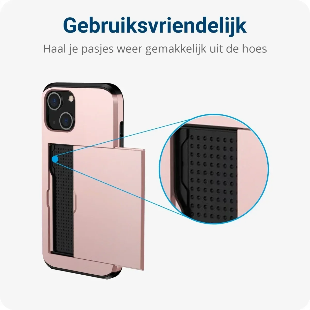 Samsung Galaxy S25 Plus Hoesje met Slider Kaarthouder Back Cover Roze afbeelding 9