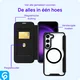 Samsung Galaxy S25 Plus Hoesje met MagSafe / Qi2 Book Case Zwart afbeelding 3