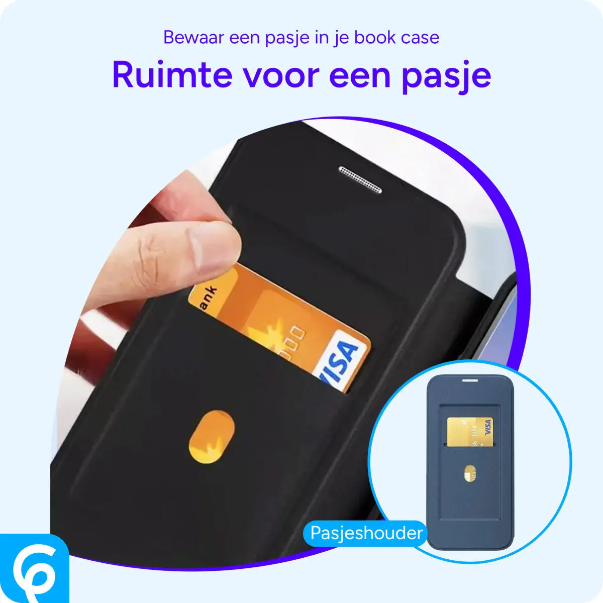 Samsung Galaxy S25 Plus Hoesje met MagSafe / Qi2 Book Case Blauw afbeelding 2