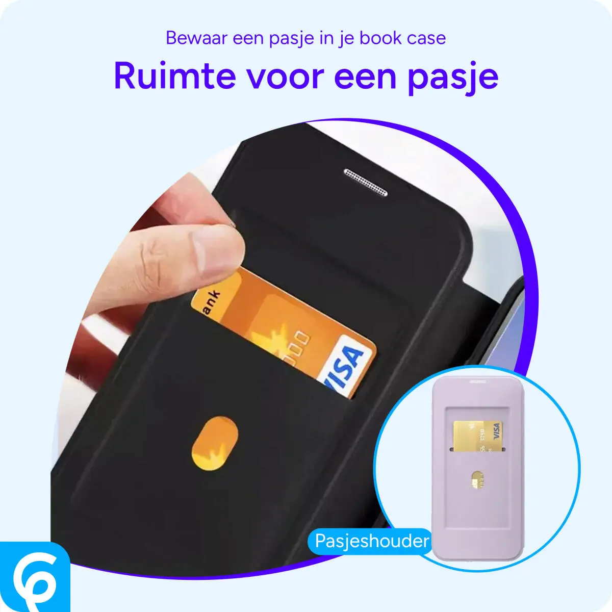 Samsung Galaxy S25 Plus Hoesje met MagSafe / Qi2 Book Case Paars afbeelding 2