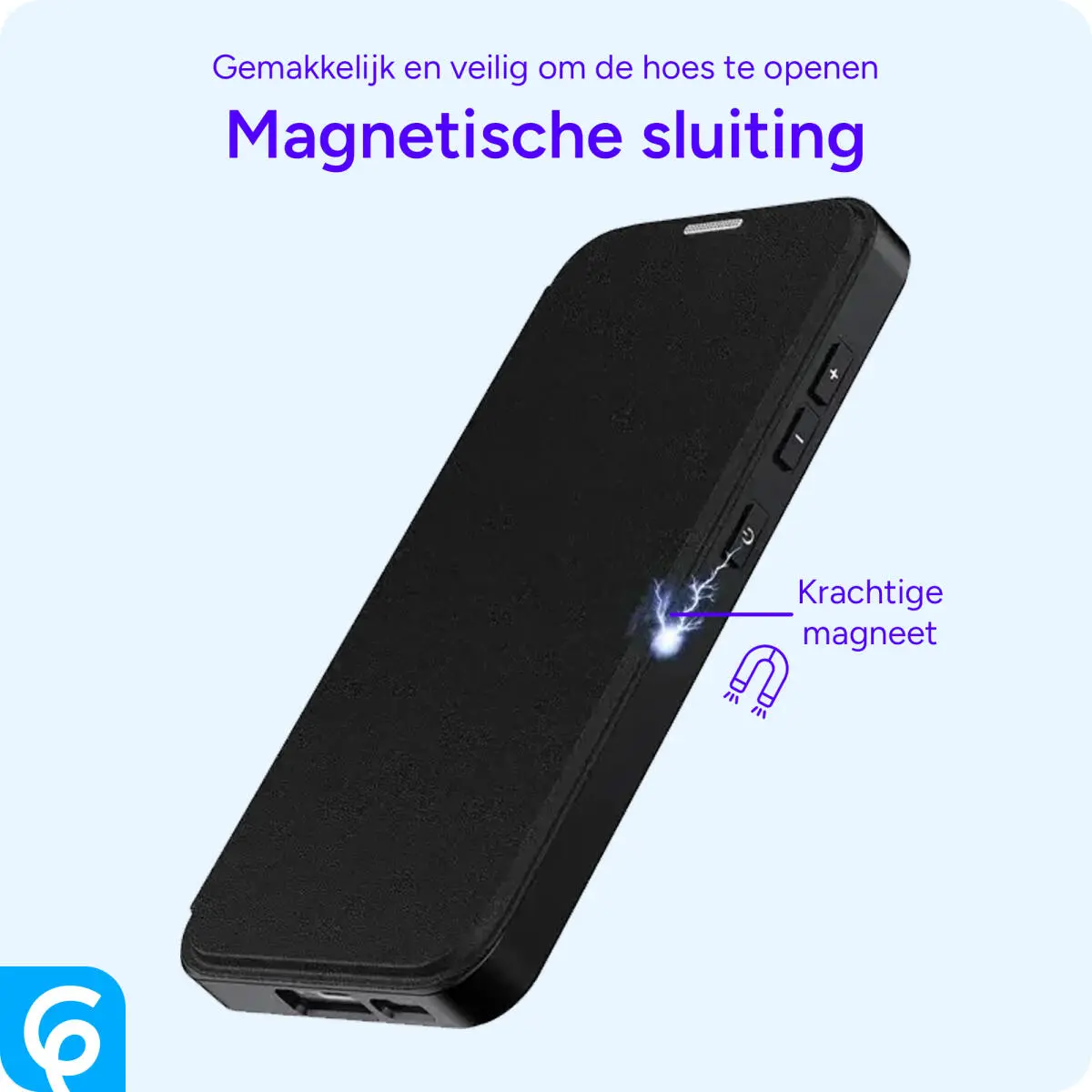 Samsung Galaxy S25 Plus Hoesje met MagSafe / Qi2 Book Case Paars afbeelding 4