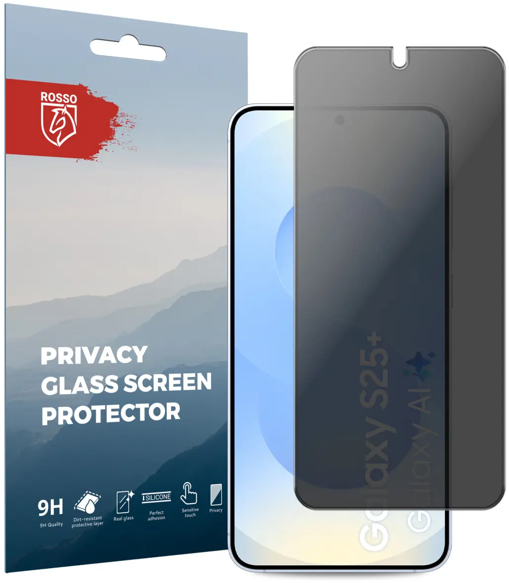 Rosso Samsung Galaxy S25 Plus 9H Tempered Glass Screen Protector Privacy afbeelding 1