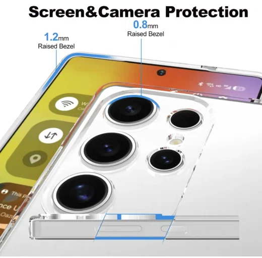 Samsung Galaxy S25 Ultra Hoesje Dun TPU Back Cover Transparant afbeelding 3