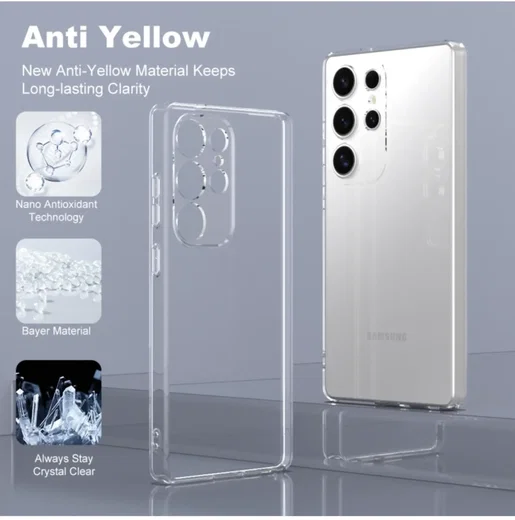 Samsung Galaxy S25 Ultra Hoesje Dun TPU Back Cover Transparant afbeelding 5