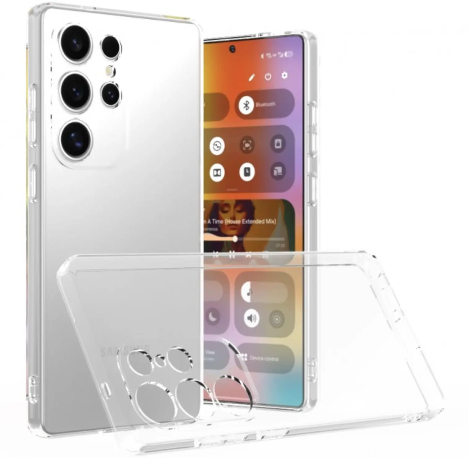Samsung Galaxy S25 Ultra Hoesje Dun TPU Back Cover Transparant afbeelding 1