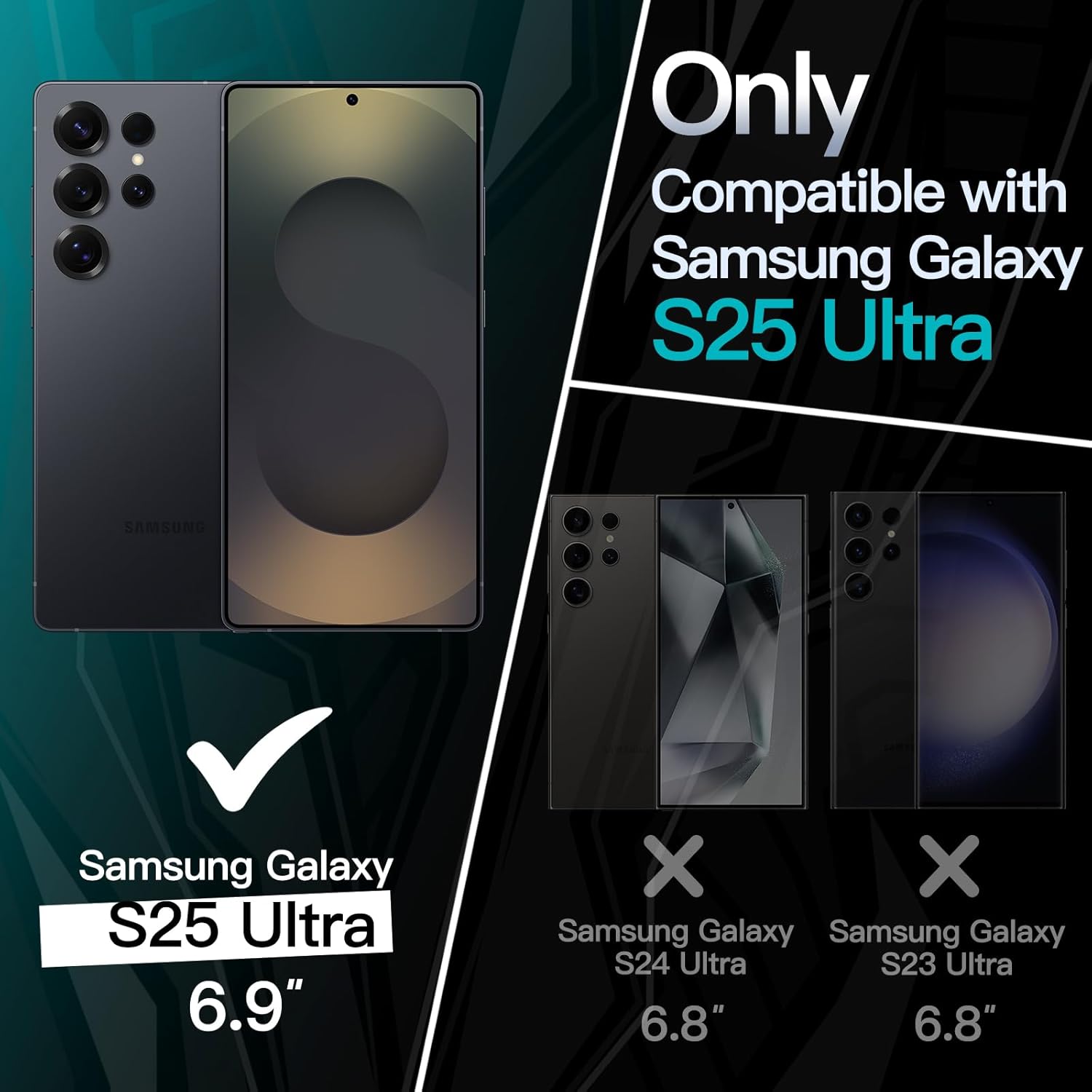 Samsung Galaxy S25 Ultra Hoesje Dun TPU Back Cover Matte Zwart afbeelding 7