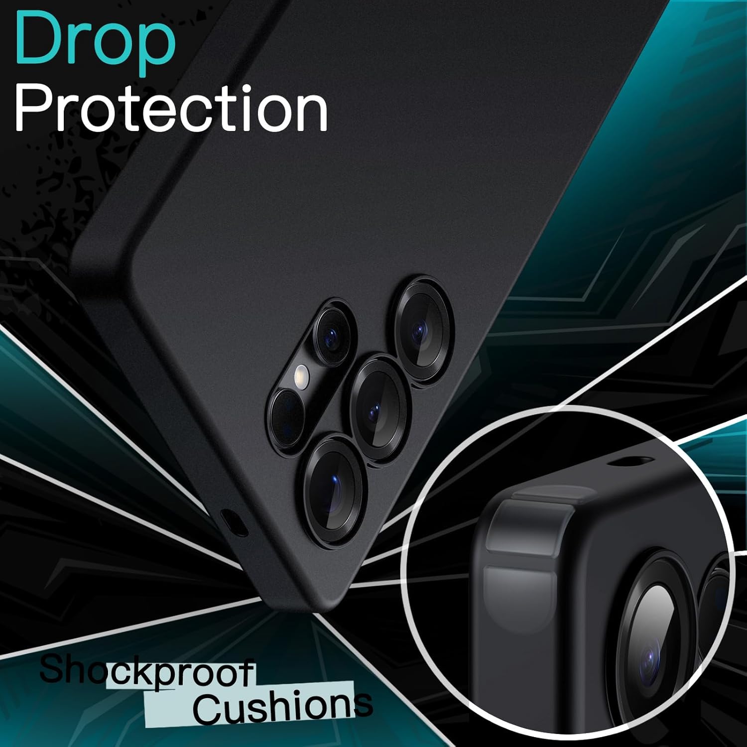 Samsung Galaxy S25 Ultra Hoesje Dun TPU Back Cover Matte Zwart afbeelding 6