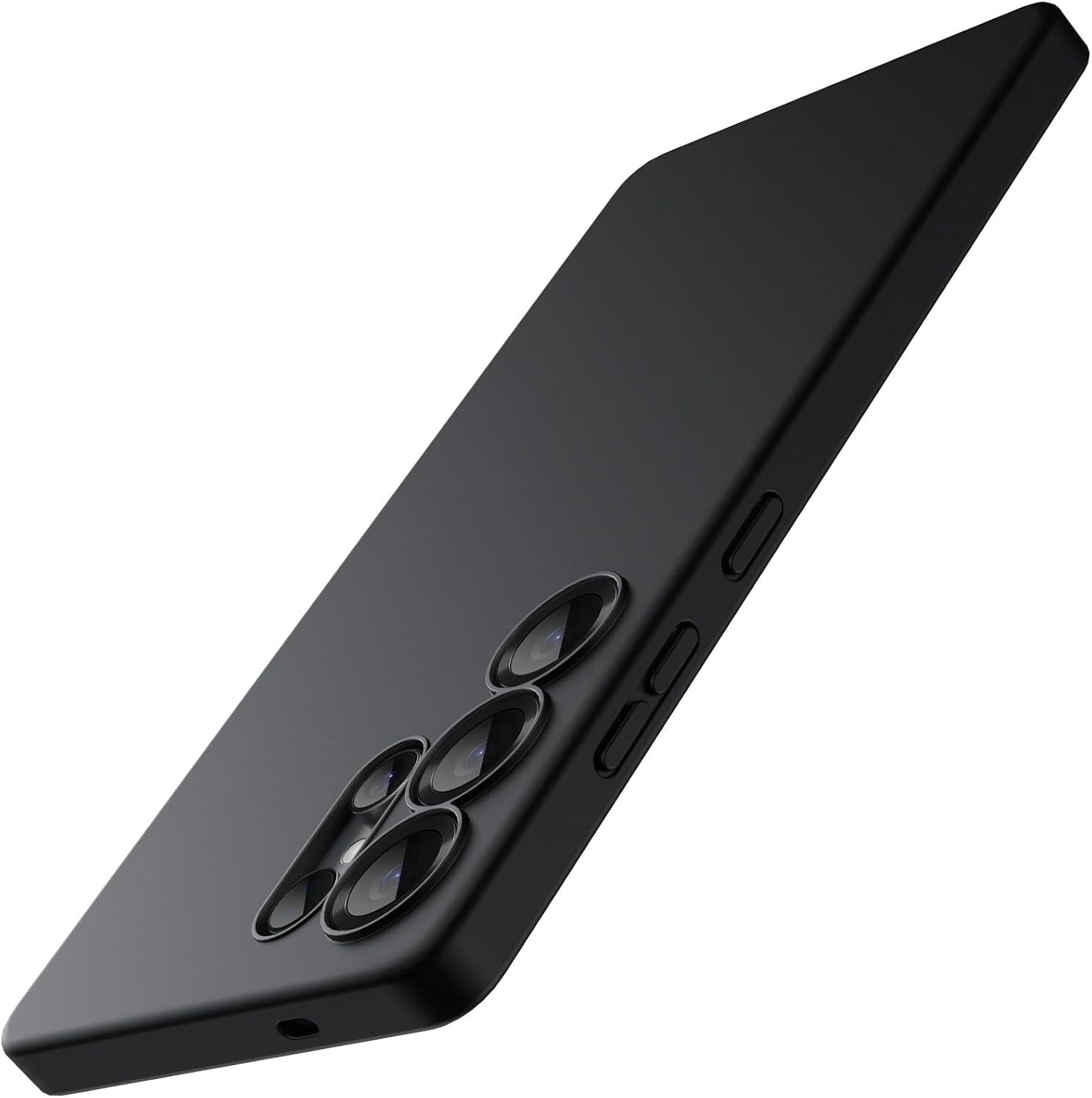 Samsung Galaxy S25 Ultra Hoesje Dun TPU Back Cover Matte Zwart afbeelding 1