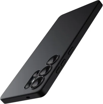 Samsung Galaxy S25 Ultra Hoesje Dun TPU Back Cover Matte Zwart