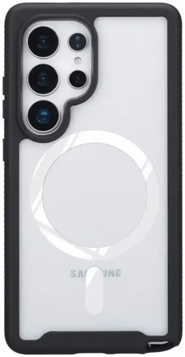 Samsung Galaxy S25 Ultra Hoesje Full Protect 360° Cover met MagSafe / Qi2 Zwart afbeelding 6