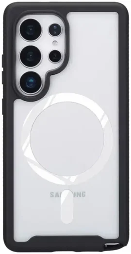 Samsung Galaxy S25 Ultra Hoesje Full Protect 360° Cover met MagSafe / Qi2 Zwart afbeelding 6