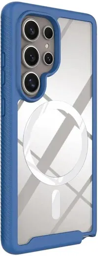 Samsung Galaxy S25 Ultra Hoesje Full Protect 360° Cover met MagSafe / Qi2 Blauw afbeelding 5