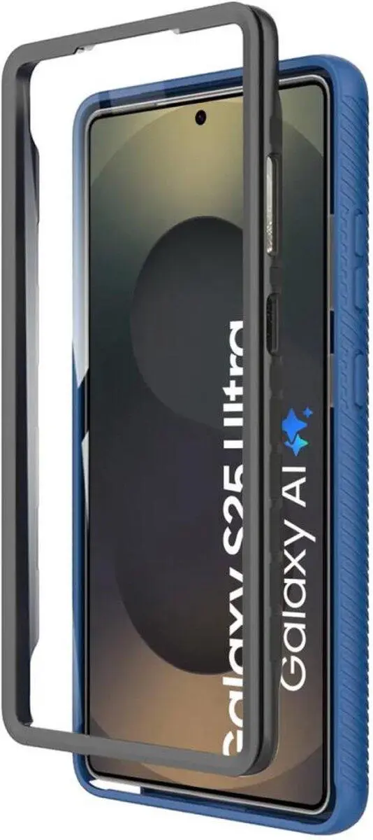 Samsung Galaxy S25 Ultra Hoesje Full Protect 360° Cover met MagSafe / Qi2 Blauw afbeelding 6