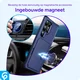 Samsung Galaxy S25 Ultra TPU Back Cover met Kunstleren Wallet Blauw afbeelding 6