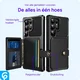 Samsung Galaxy S25 Ultra TPU Back Cover met Kunstleren Wallet Zwart afbeelding 8