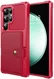 Samsung Galaxy S25 Ultra Hoesje 3-in-1 Pasjes Portemonnee Back Cover Rood afbeelding 2