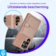 Samsung Galaxy S25 Ultra Hoesje 3-in-1 Pasjes Portemonnee Back Cover Roze afbeelding 5