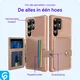 Samsung Galaxy S25 Ultra Hoesje 3-in-1 Pasjes Portemonnee Back Cover Roze afbeelding 6