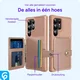 Samsung Galaxy S25 Ultra TPU Back Cover met Kunstleren Wallet Roze afbeelding 8