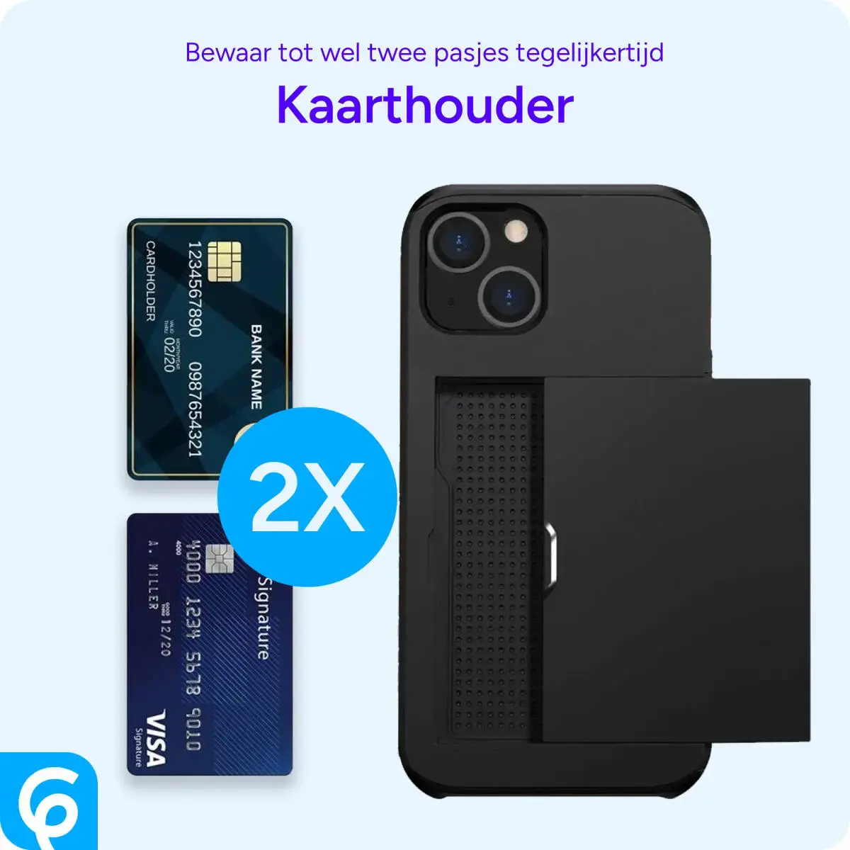 Samsung Galaxy S25 Ultra Hoesje met Slider Kaarthouder Back Cover Zwart afbeelding 10