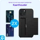 Samsung Galaxy S25 Ultra Hoesje met Slider Kaarthouder Back Cover Zwart afbeelding 10