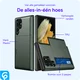 Samsung Galaxy S25 Ultra Hoesje met Slider Kaarthouder Back Cover Groen afbeelding 6