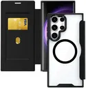 Samsung Galaxy S25 Ultra Hoesje met MagSafe / Qi2 Book Case Zwart