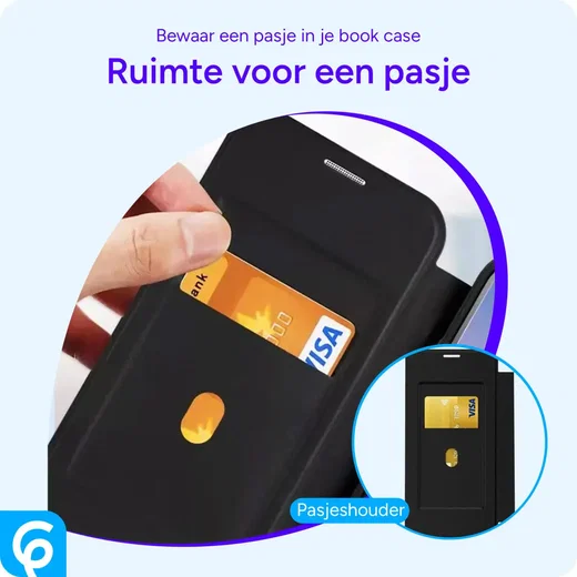 Samsung Galaxy S25 Ultra Hoesje met MagSafe / Qi2 Book Case Zwart afbeelding 3