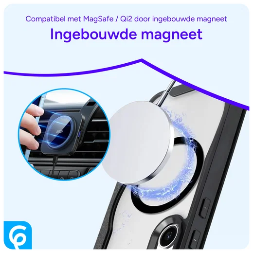Samsung Galaxy S25 Ultra Hoesje met MagSafe / Qi2 Book Case Blauw afbeelding 4