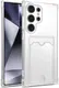 Samsung Galaxy S24 Ultra Hoesje Dun TPU met Pasjeshouder Back Cover Transparant afbeelding 1
