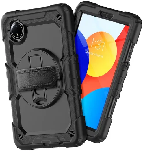 Xiaomi Redmi Pad SE 8.7 Hoes met Screen Protector en Handriem Zwart afbeelding 12