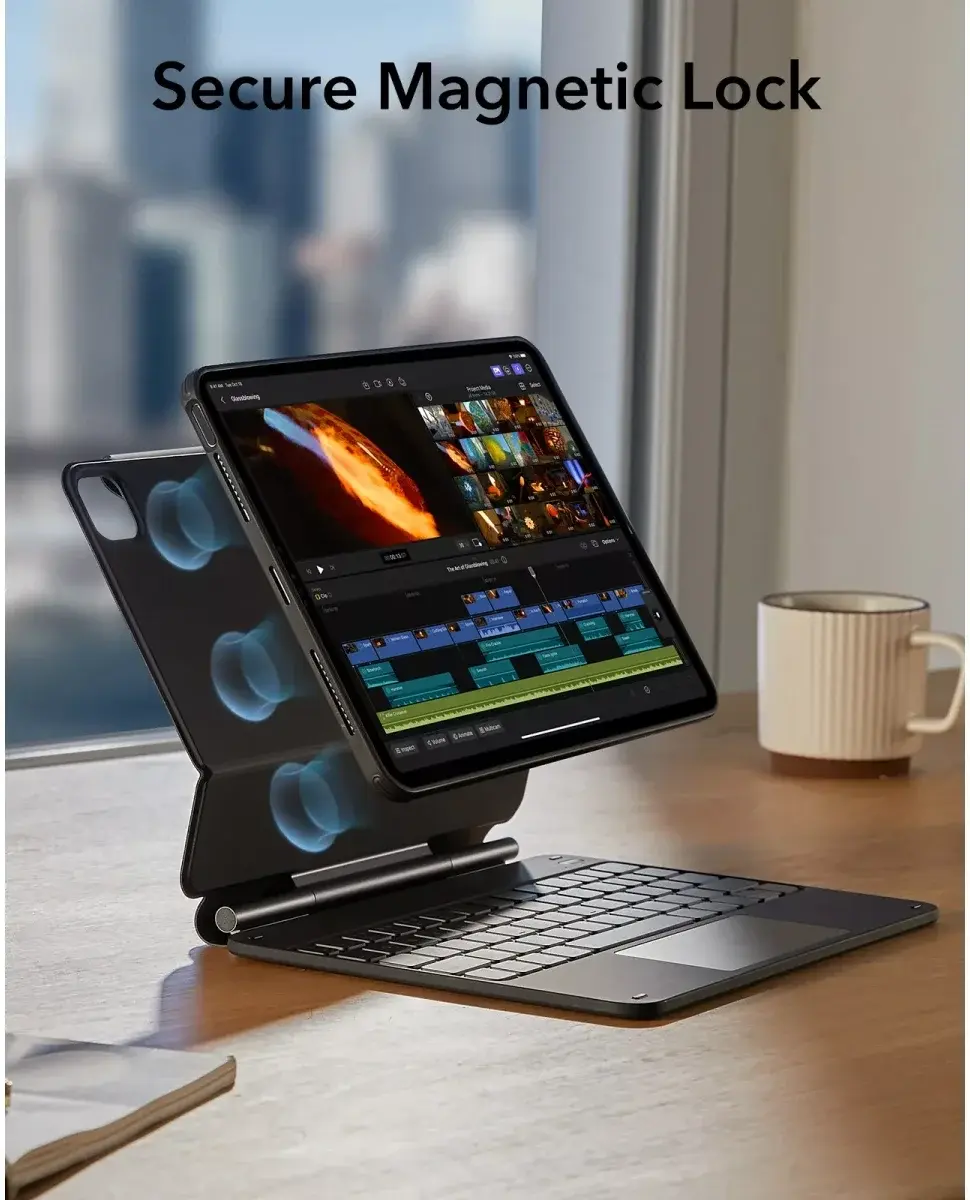 ESR Rebound Magnetic 360 iPad Air (24/25/26)/Air 10.9/Pro 11 Toetsenbord Hoes afbeelding 3