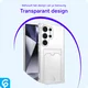 Samsung Galaxy S25 Ultra Hoesje Dun TPU met Pasjeshouder Back Cover Transparant afbeelding 2
