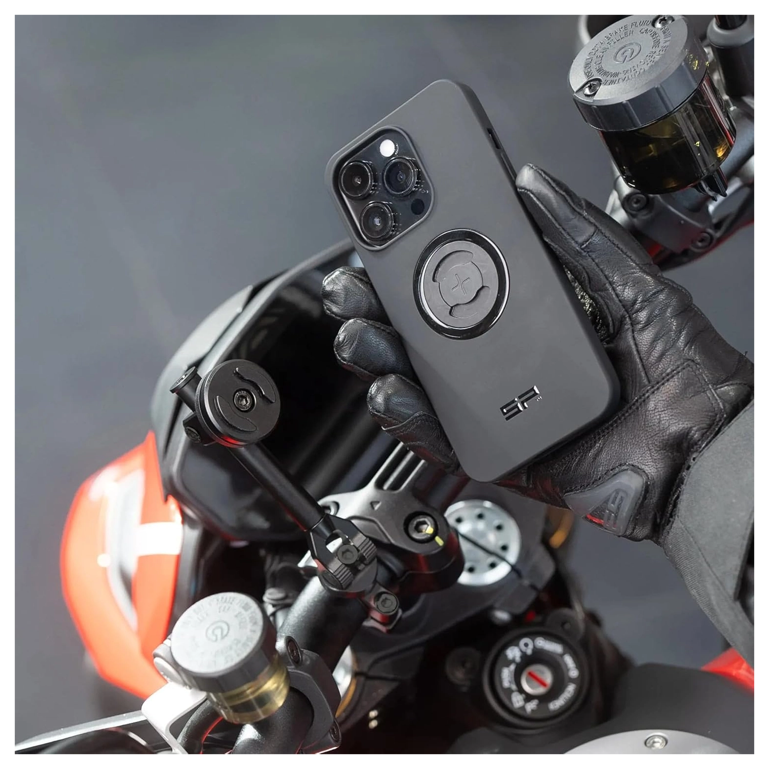 SP Connect Moto Mount 3D 1 1/2 SPC+ Telefoonhouder Motor SPC+ Hoesjes Chrome afbeelding 7