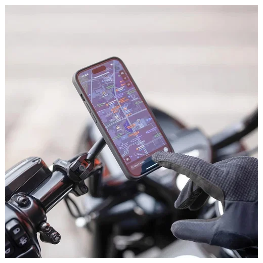 SP Connect Moto Mount 3D 1 1/2 SPC+ Telefoonhouder Motor SPC+ Hoesjes Chrome afbeelding 2
