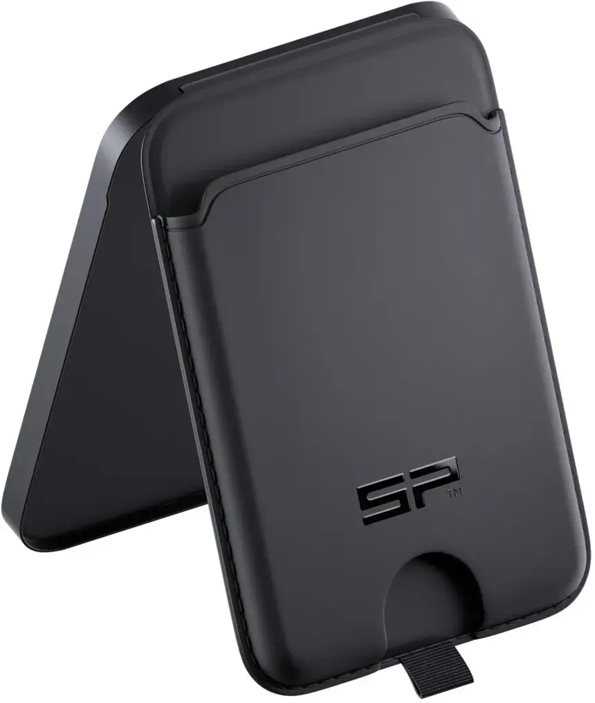 SP Connect SPC+ Magnetic Card Wallet - Magnetische MagSafe Kaarthouder Zwart afbeelding 2