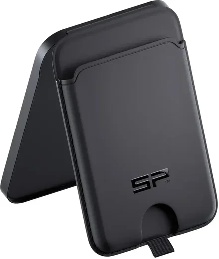 SP Connect SPC+ Magnetic Card Wallet - Magnetische MagSafe Kaarthouder Zwart afbeelding 2